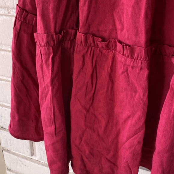 Torrid Mini Rayon Slub Crochet Yoke Shift Dress - Picture 8 of 11